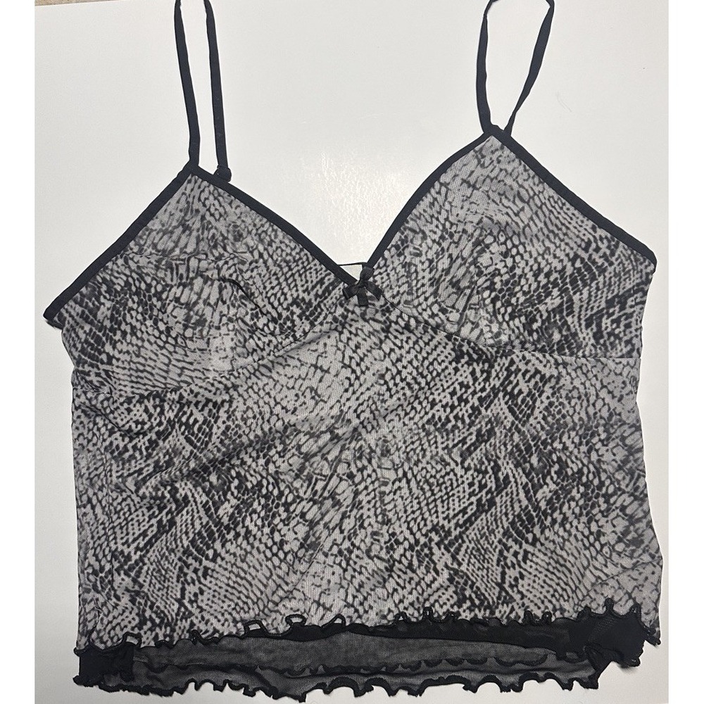 No Boundaries Mesh Babydoll Cami Top Size XL 16-18